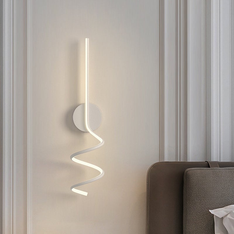 Arisha Minimalistische LED Wandleuchte Ess/Wohnzimmer Schwarz/Weiß