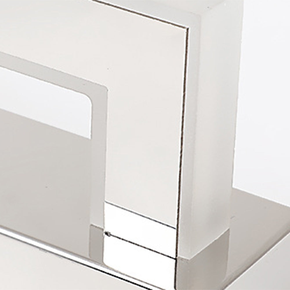 Arisha Rechteckige Spiegelfront LED Wandleuchte Schlafzmmer Metall/Acryl