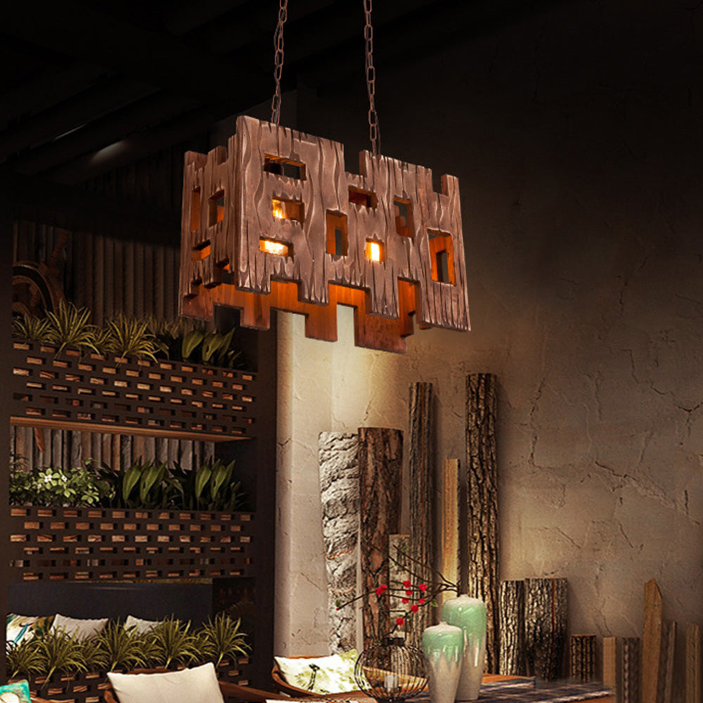 Epoch Designer LED Pendelleuchte Holz/Metall Wohnzimmer/Esszimmer