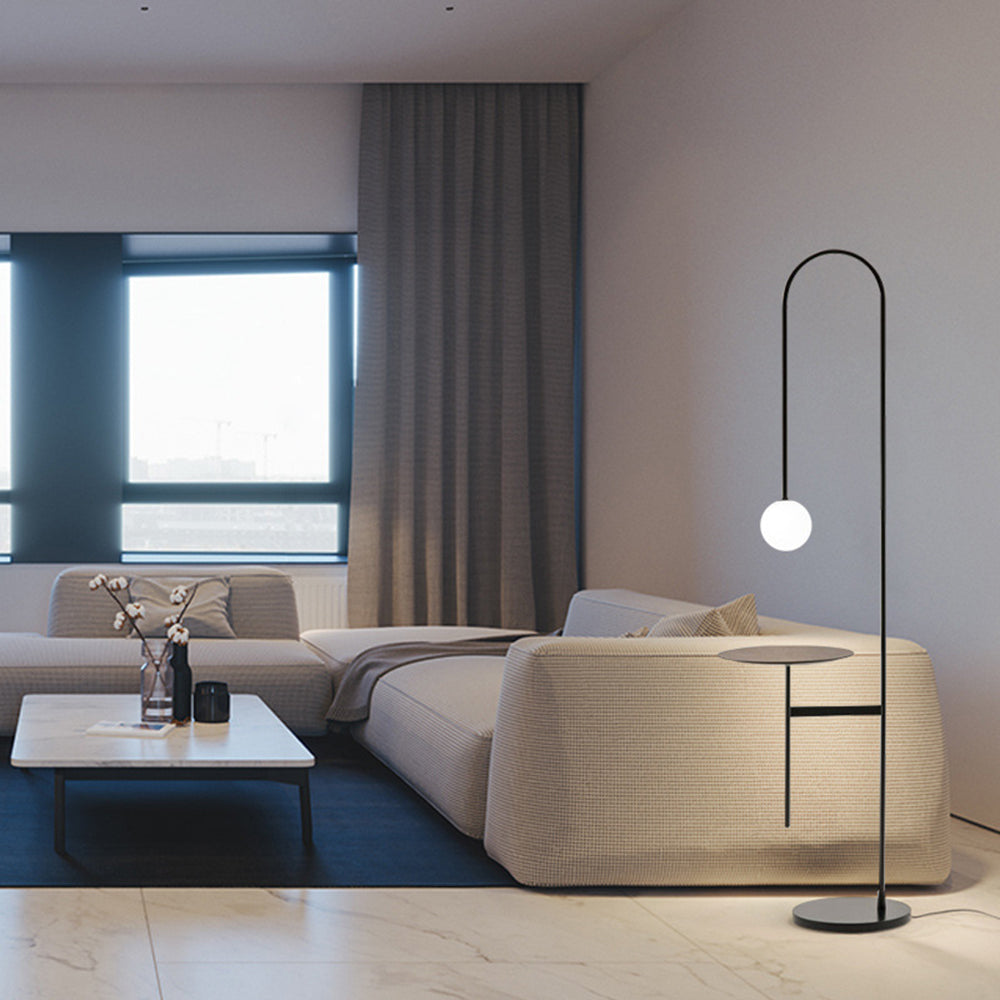 Valentina Modern Stehleuchte Warmweiß/Neutralweiß Wohn/Arbeitszimmer Eisen&Glas