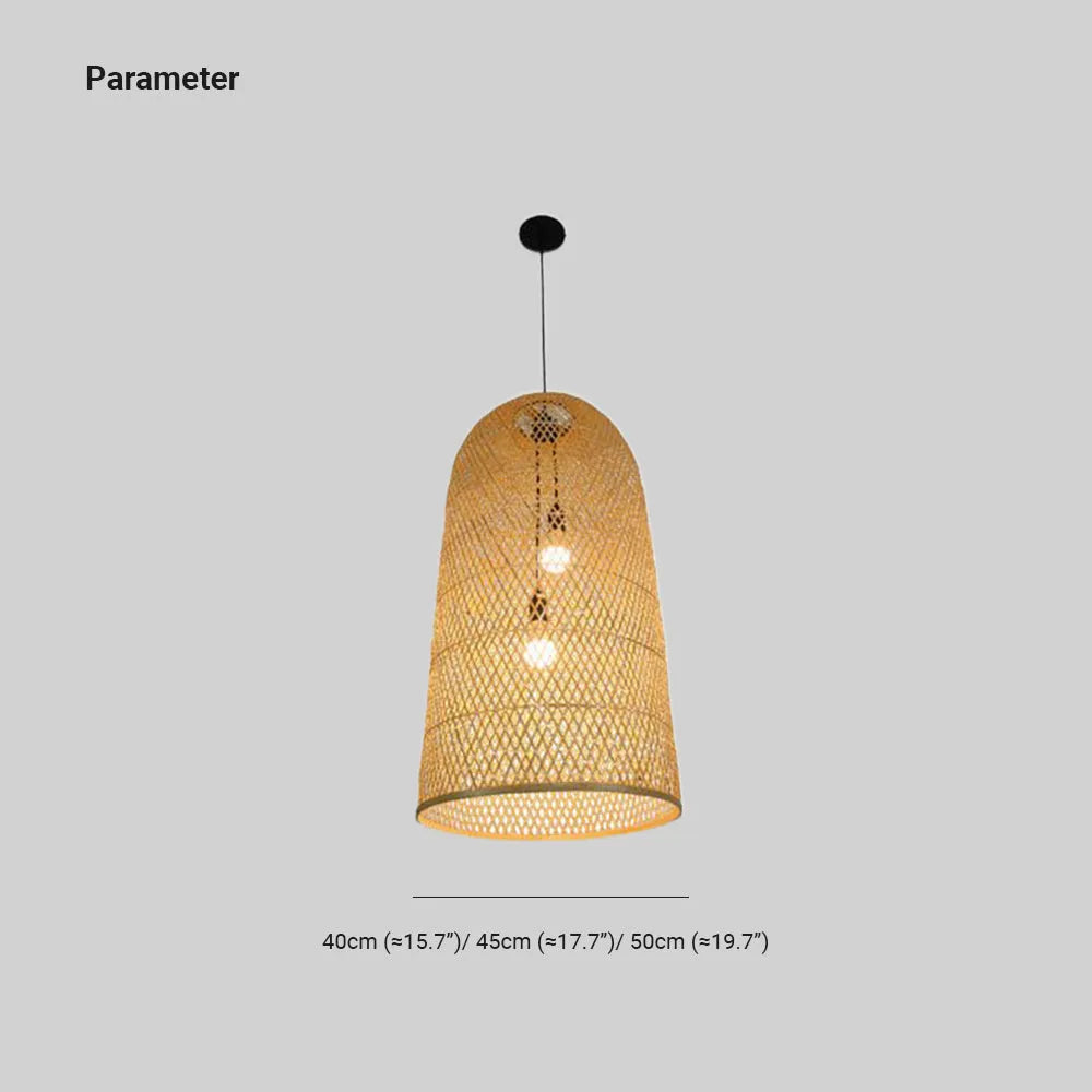 Ritta Bambus Pendelleuchte Schlafzimmer/Arbeitszimmer