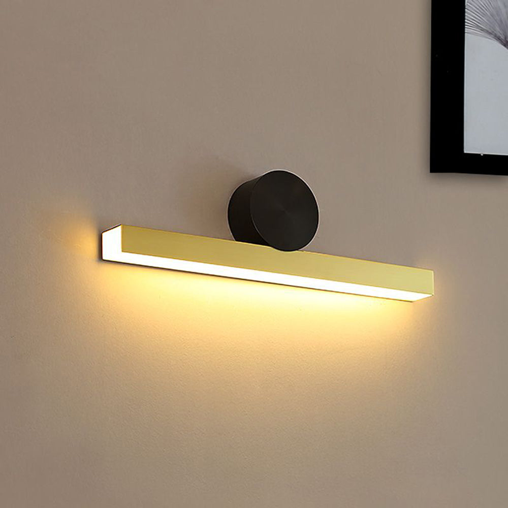 Arisha Modern LED Innenwandleuchte Schwarz/Gold Metall Wohnzimmer