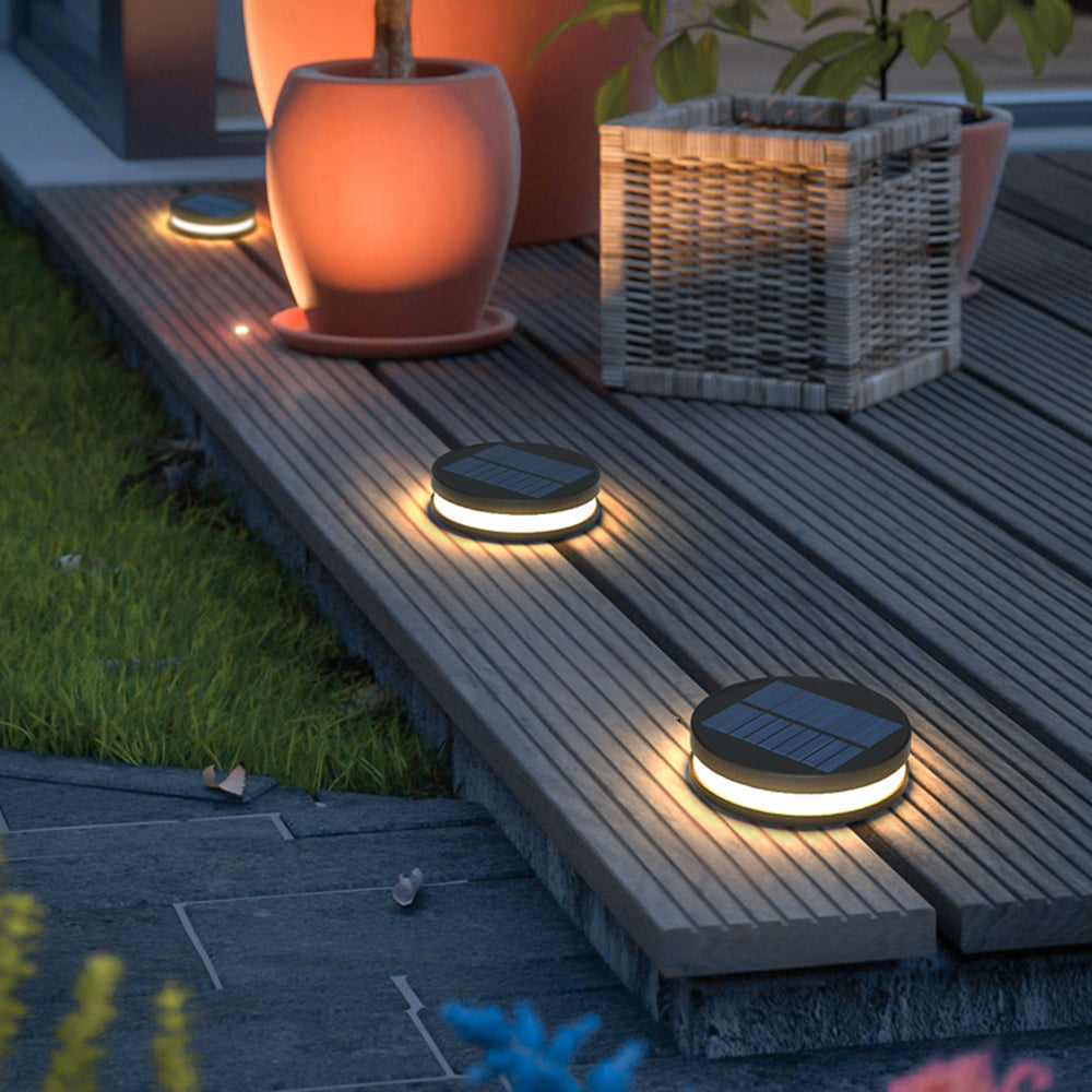 Ray Modern LED Außenleuchte Schwarz/Weiß Solar Garten/Terrasse Metall&Acryl
