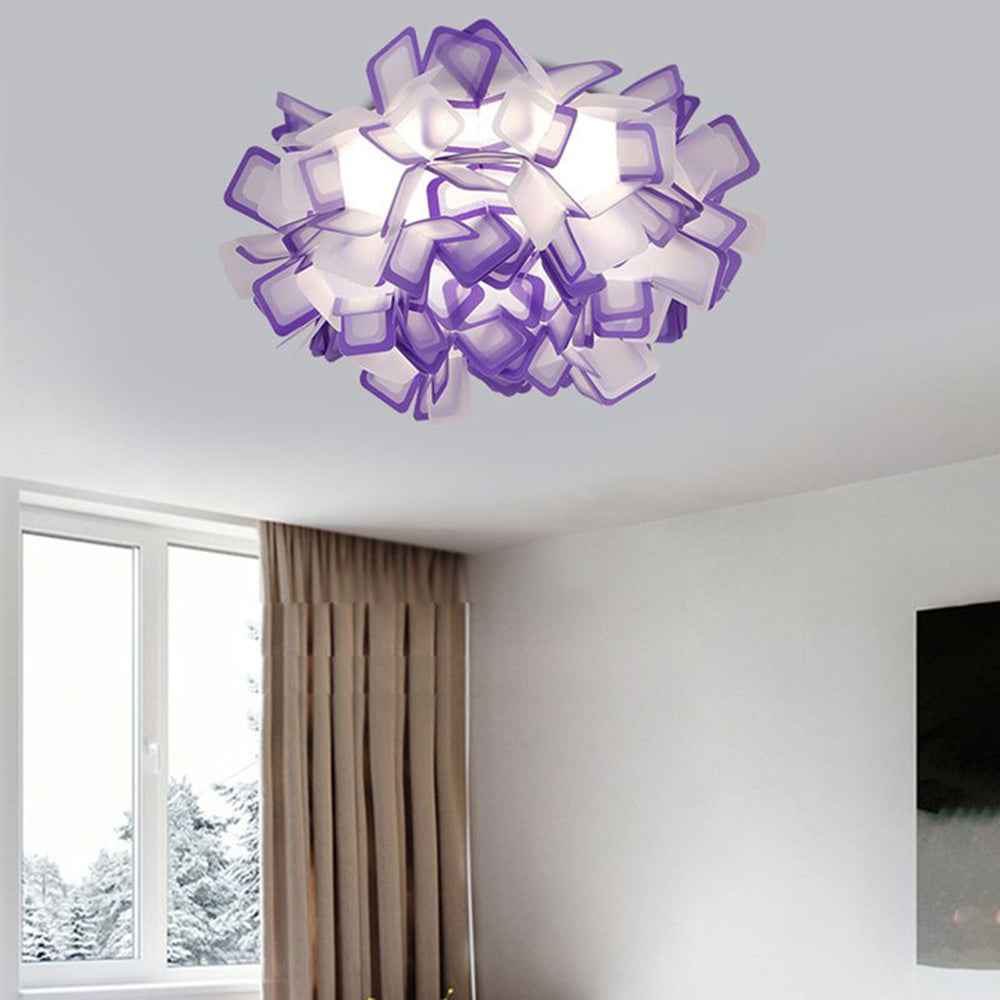 Aria Deckenleuchte, 7 Farben, Blume Schlafzimmer Modern
