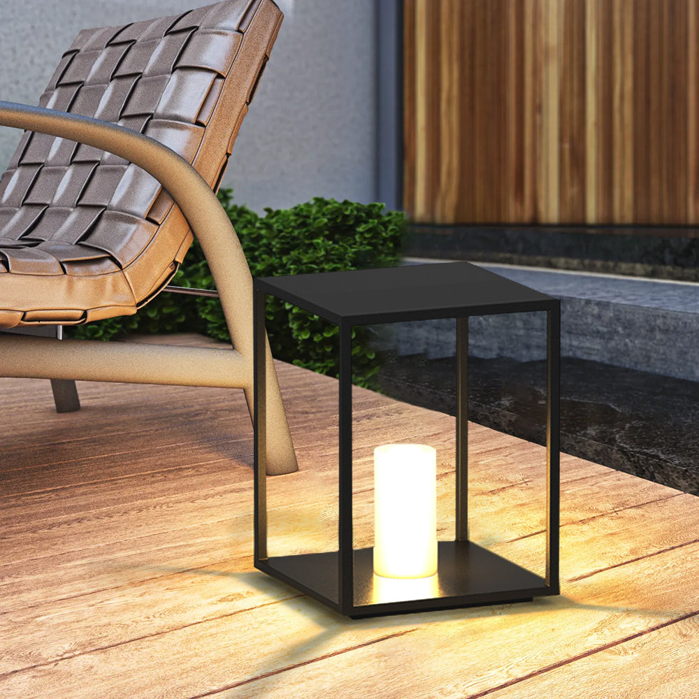 Ray Modern LED Außenleuchte Schwarz Garten/Flur/Balkon Metall&Acryl Solar 30/50CM Lang