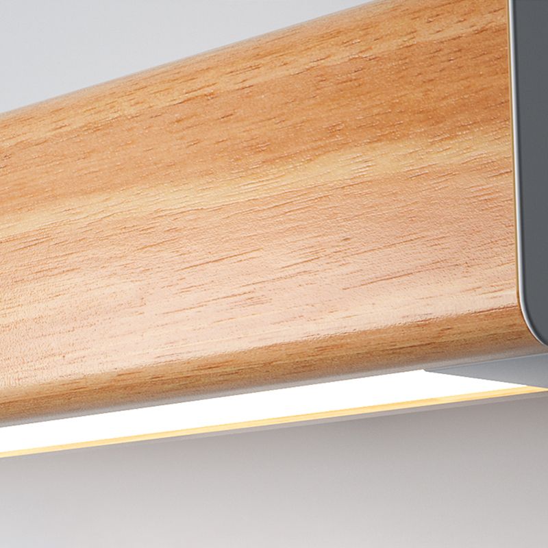 Muto Minimalistische LED Wandleuchte Schlafzimmer/Esszimmer Holz