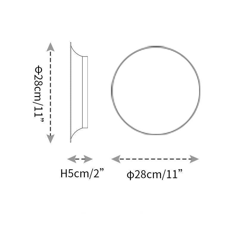 Arelis Geometrische Scheiben-Wandleuchte