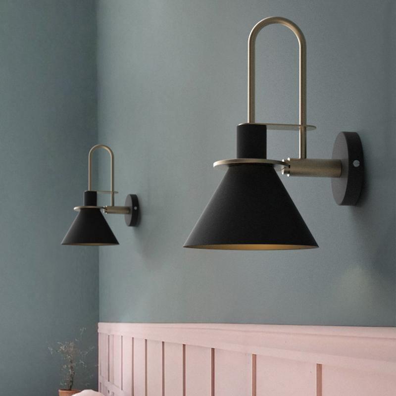 Solerine Wandleuchte Schwarz Gold Minimalistisch