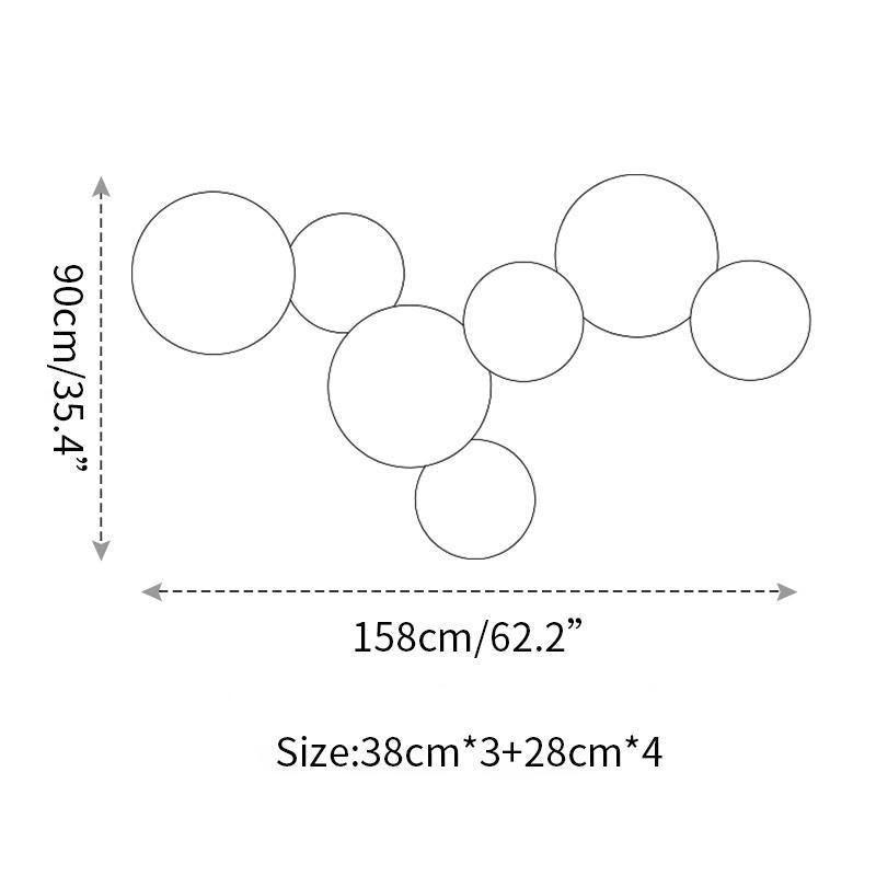 Arelis Geometrische Scheiben-Wandleuchte