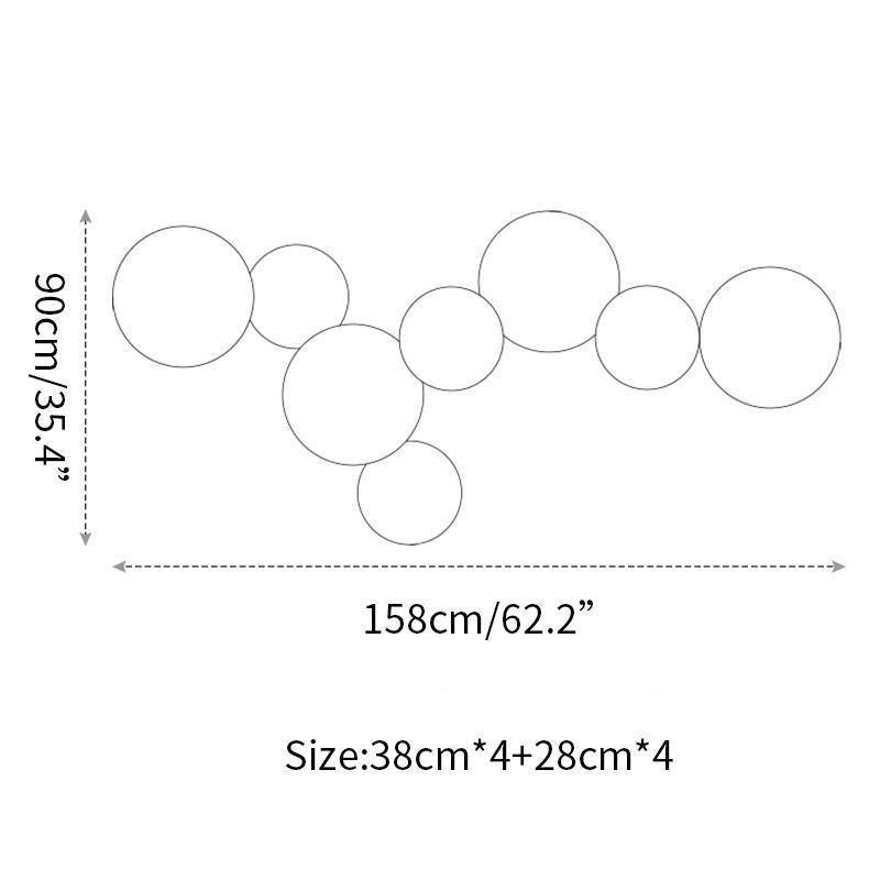 Arelis Geometrische Scheiben-Wandleuchte