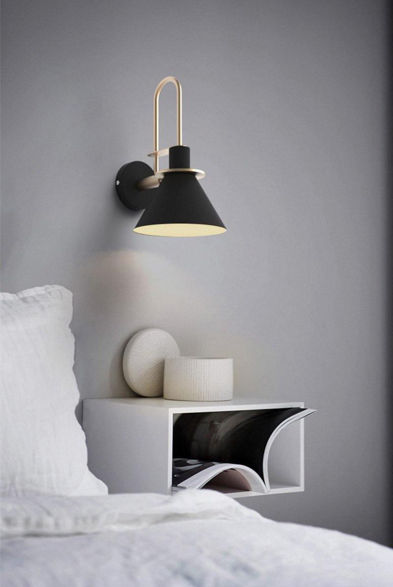 Solerine Wandleuchte Schwarz Gold Minimalistisch