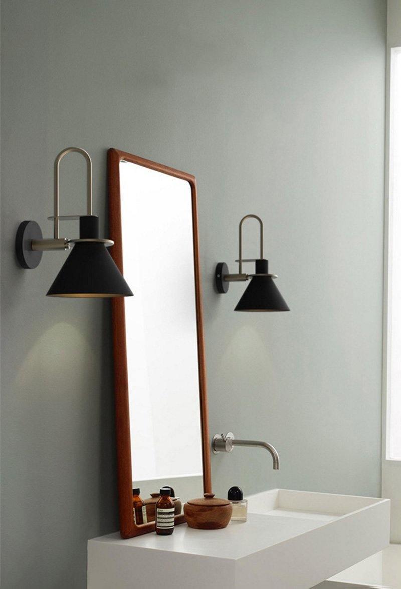 Solerine Wandleuchte Schwarz Gold Minimalistisch