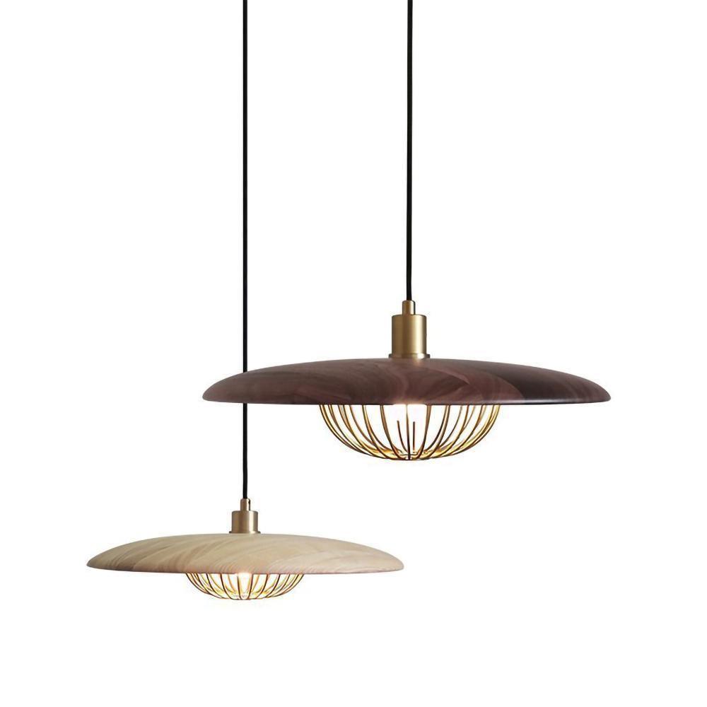Rinoira Retro-Vintage-Pendelleuchte aus Holz