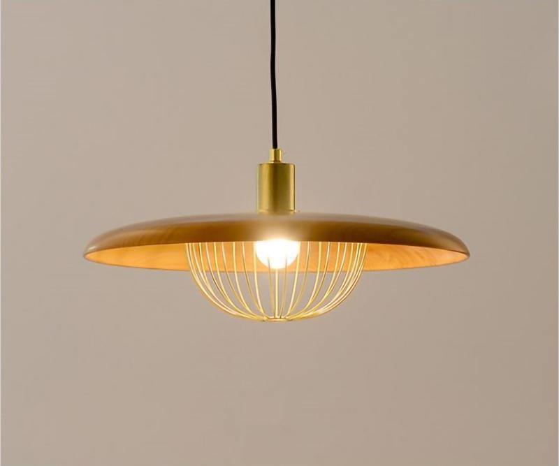 Rinoira Retro-Vintage-Pendelleuchte aus Holz
