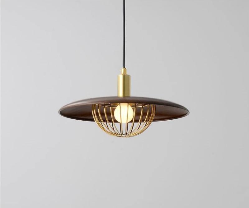 Rinoira Retro-Vintage-Pendelleuchte aus Holz