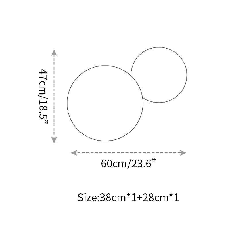 Arelis Geometrische Scheiben-Wandleuchte