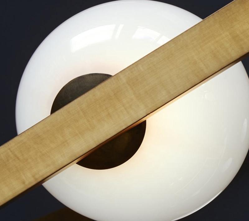 Veliiel Kronleuchter Mondrian aus Glas in Messing mit geometrischem Design