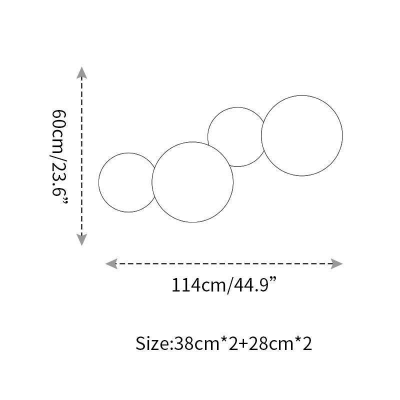 Arelis Geometrische Scheiben-Wandleuchte