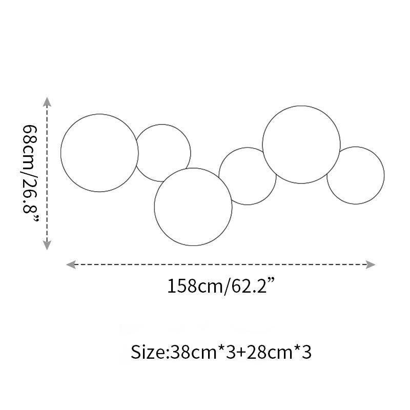 Arelis Geometrische Scheiben-Wandleuchte