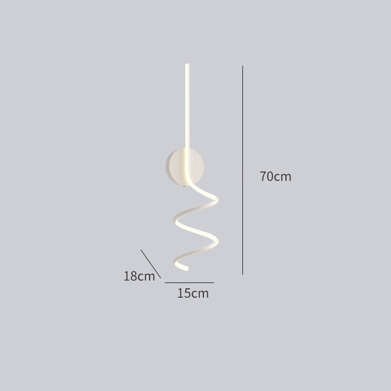 Arisha Minimalistische LED Wandleuchte Ess/Wohnzimmer Schwarz/Weiß