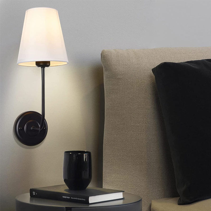 Arisha Modern Metall Textil Innenbereich Wandleucht Schlafzimmer