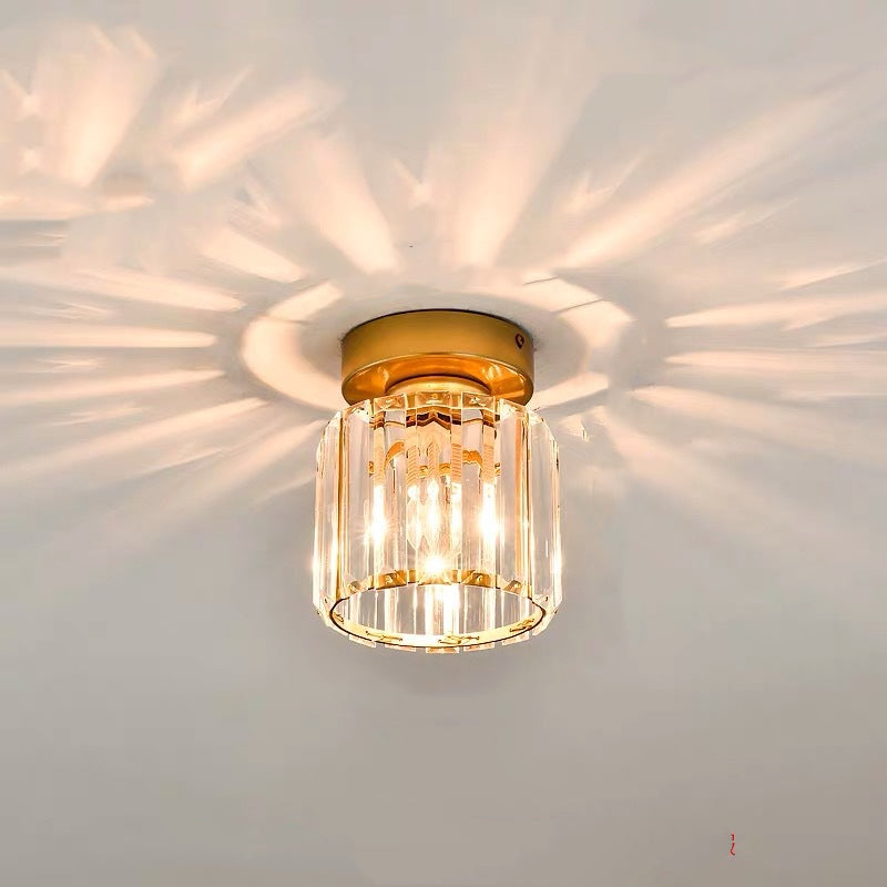 Arisha Modern Deckenleuchte Schwarz Gold Glas Schlafzimmer