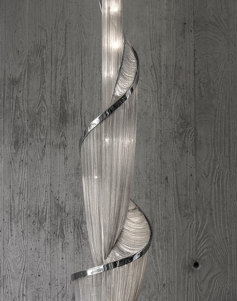 Renoian Kronleuchter mit Spiralkette