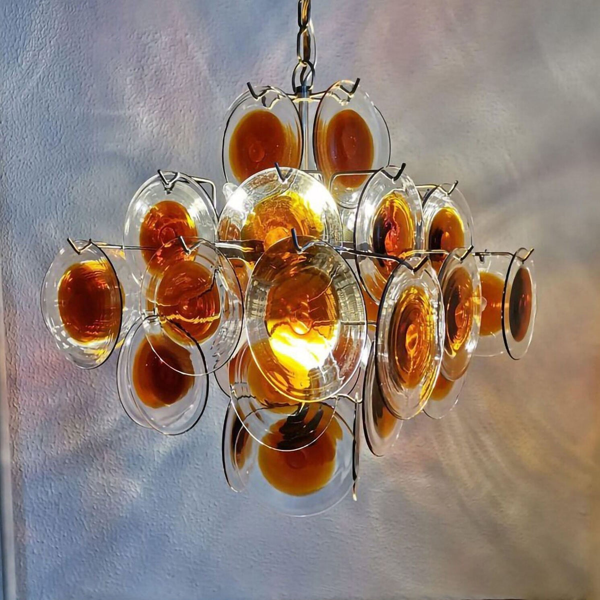 Velarissa Kronleuchter aus Muranoglas im Mid-Century-Stil