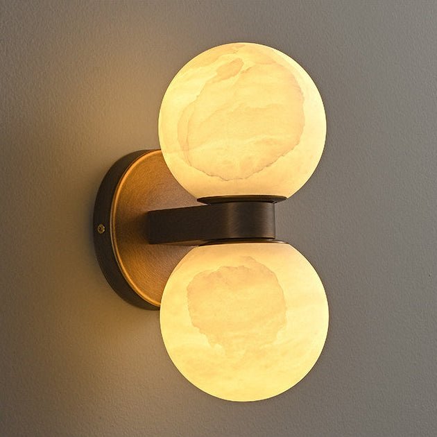 Lumenor Alabaster Celestia Orb Wandleuchte