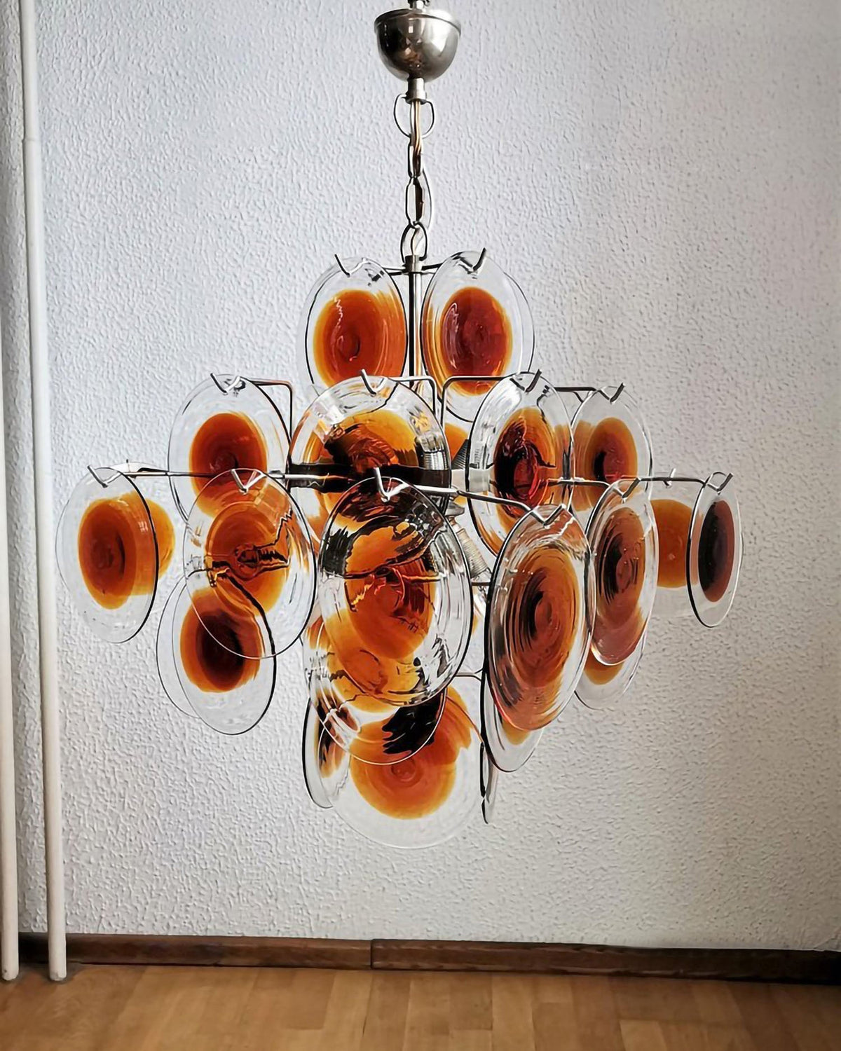 Velarissa Kronleuchter aus Muranoglas im Mid-Century-Stil