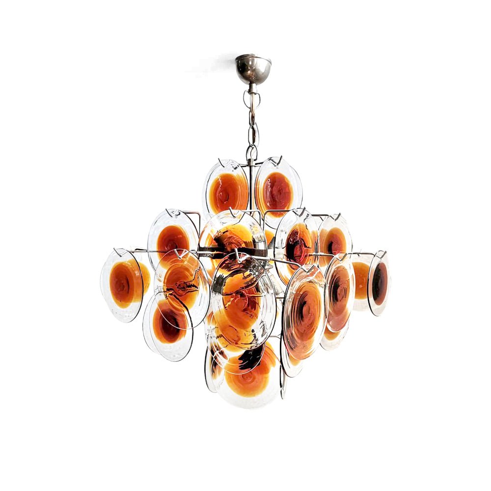 Velarissa Kronleuchter aus Muranoglas im Mid-Century-Stil