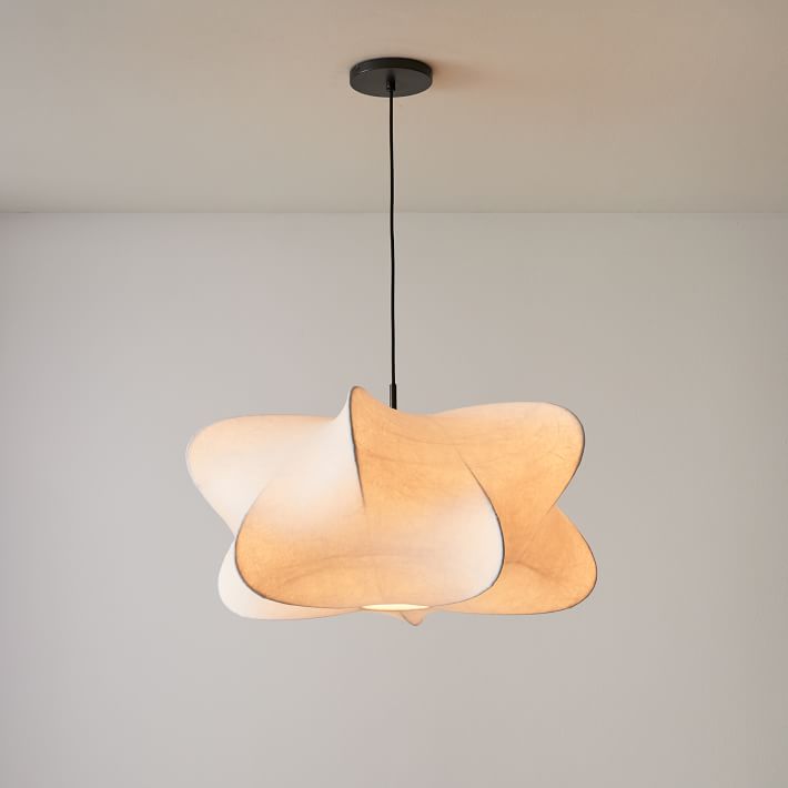 Luxe Seide zeitgenössische Pendelleuchte