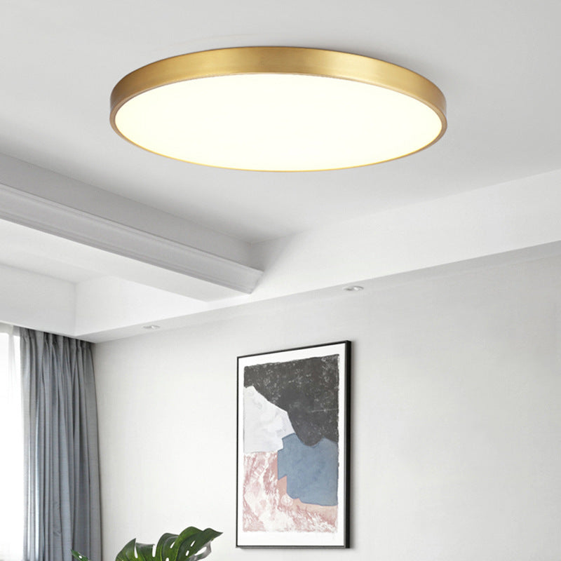 Arisha Modern Rund LED Deckenleuchte Metall Schlafzimmer Wohnzimmer Flur