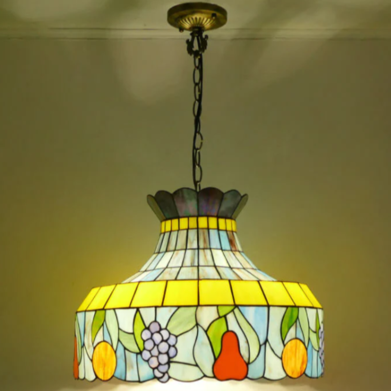 Arisha Vintage LED Pendelleuchte Multicolour Metall Glas Schlafzimmer