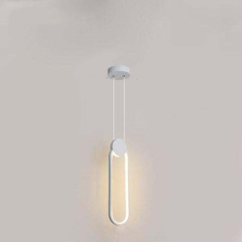 Arisha Minimalistisch Pendelleuchte Ring Schwarz/Weiß Wohnzimmer