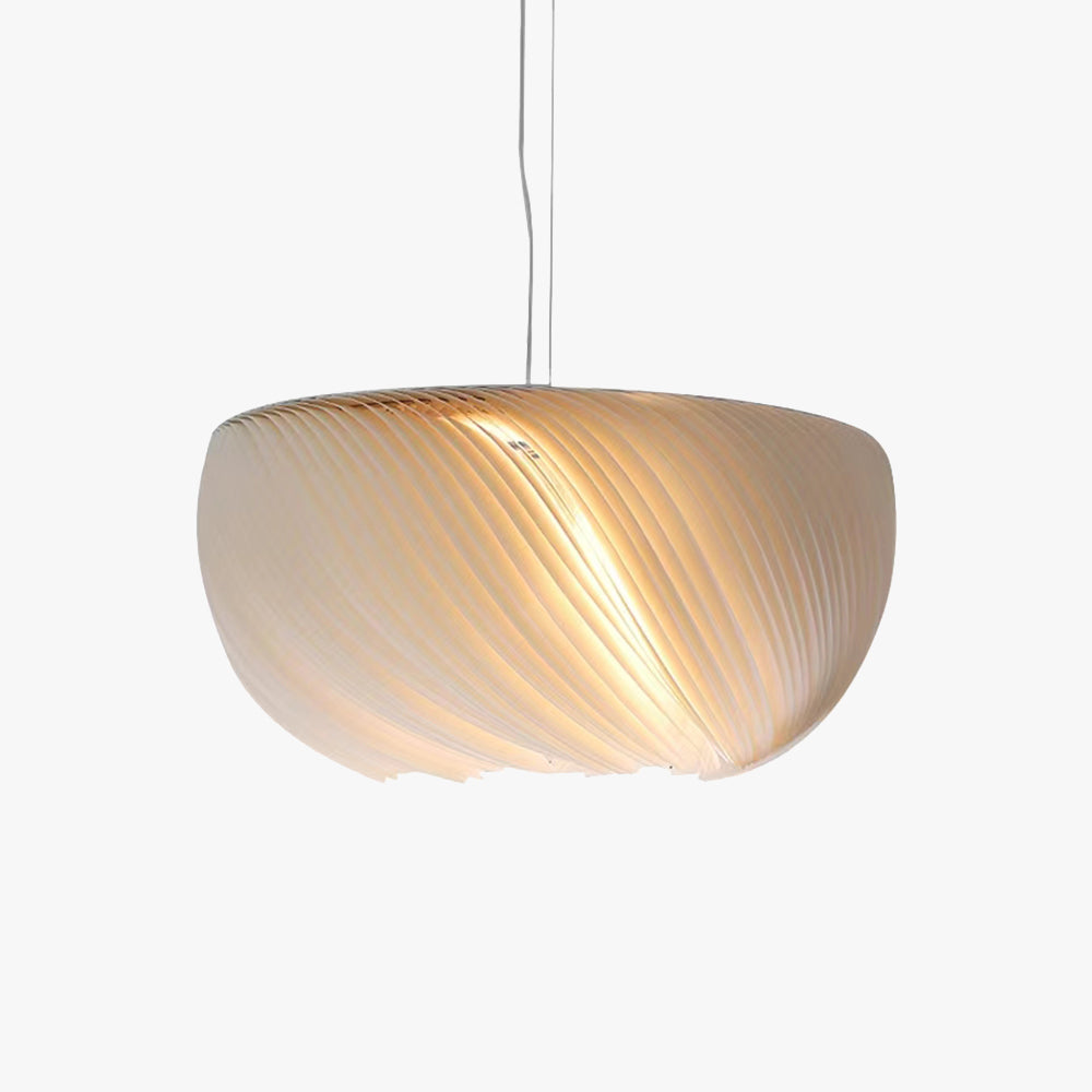 Ritta Designer Pendelleuchte Schale Wohnzimmer Schlafzimmer, Weiß, Metall&PVC