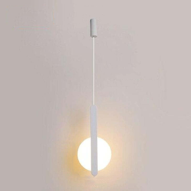 Arisha Minimalistisch Pendelleuchte Ring Schwarz/Weiß Wohnzimmer