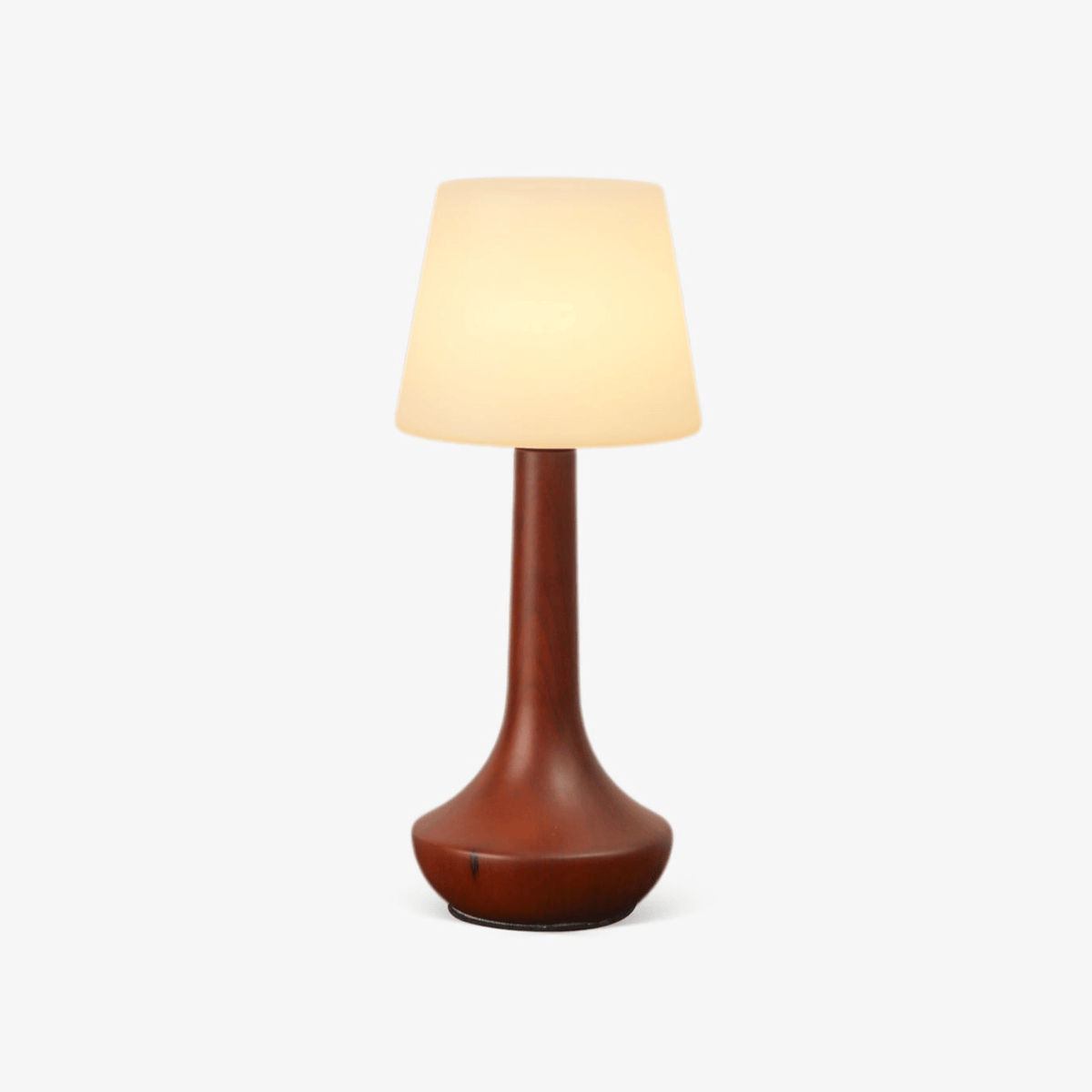 Bello Tischlampe aus Holz im Retro-Stil