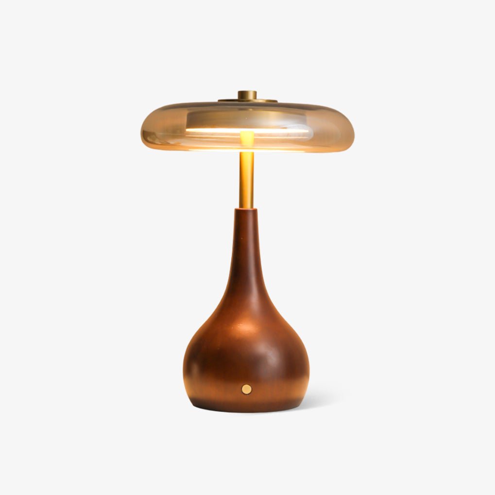Airdes Vintage Tischleuchte aus Holz