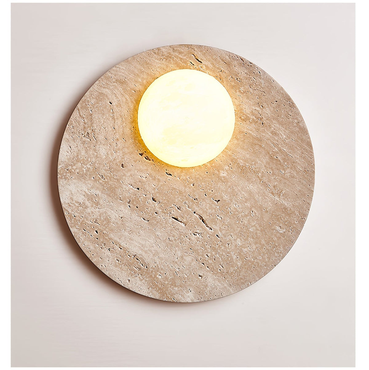 Vizoriel Travertine-Wandleuchte