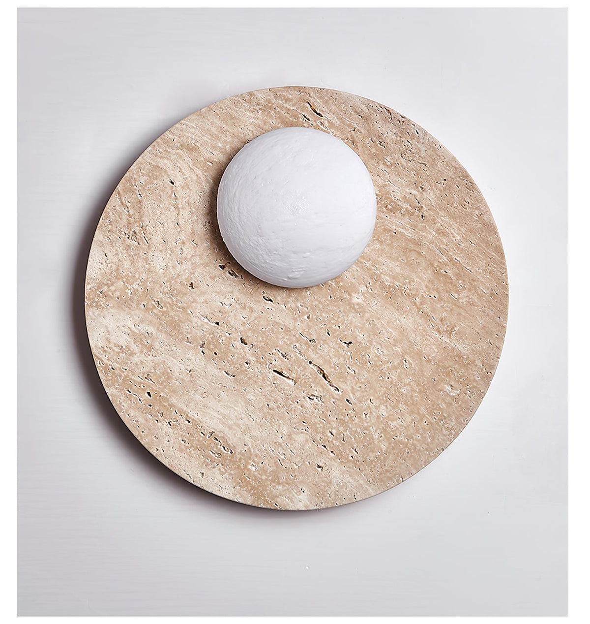 Vizoriel Travertine-Wandleuchte