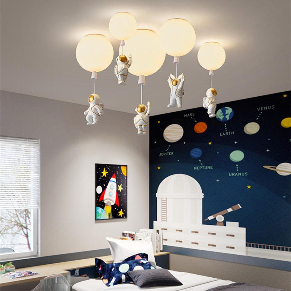 Aria Modern Astronaut Balloon LED Deckenleuchte 8 Farben Kinderzimmer