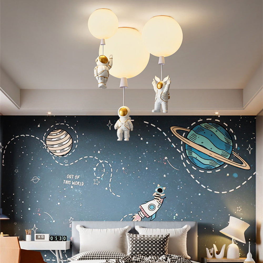Aria Modern Astronaut Balloon LED Deckenleuchte 8 Farben Kinderzimmer