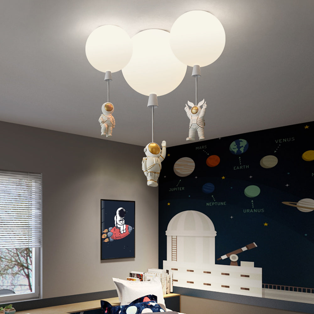Aria Modern Astronaut Balloon LED Deckenleuchte 8 Farben Kinderzimmer