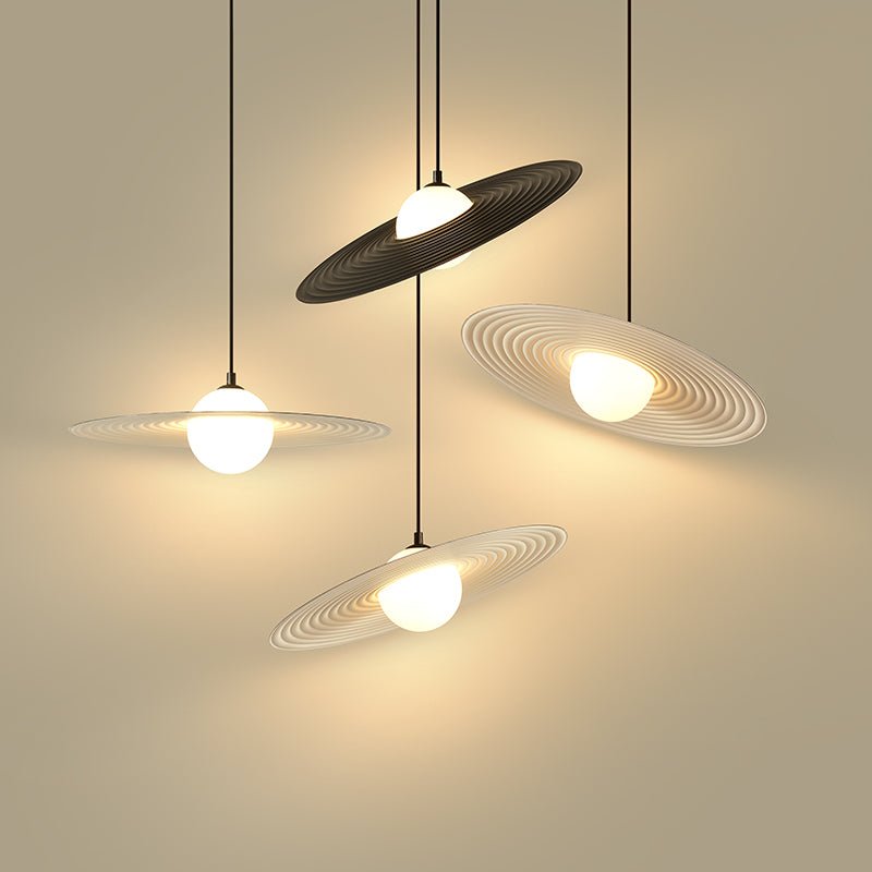 Viraalise Pendelleuchte PE LED-Platte Weiß und Schwarz