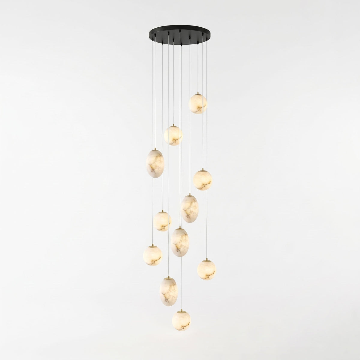 Norik Minimalistische Pendelleuchte aus Alabaster