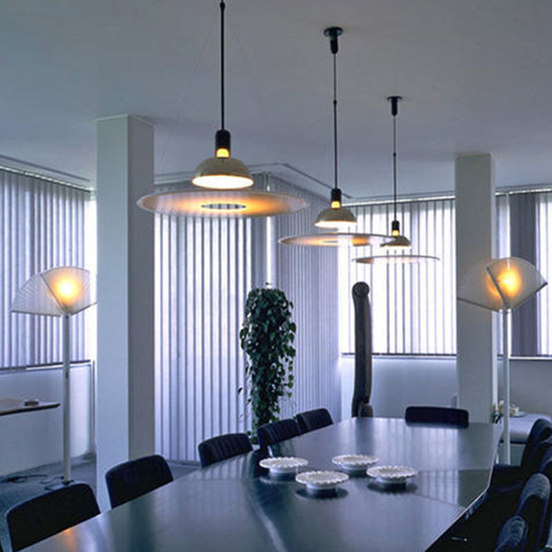 Arisha Modern Schale LED Pendelleuchte Chrom/Schwarz Esstisch Metall&Acryl