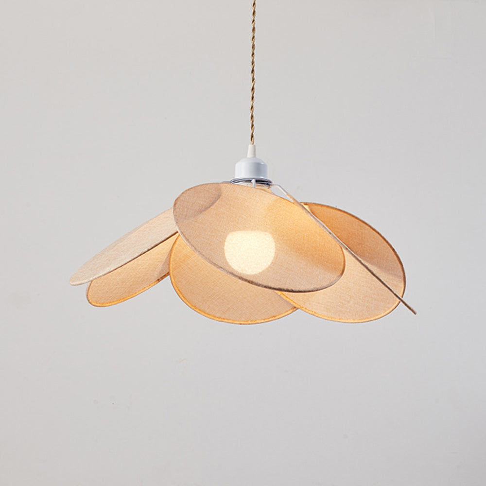 Ritta Pendelleuchte 3 Farben, Metall & Tücher, Durchmesser 40/50/60cm