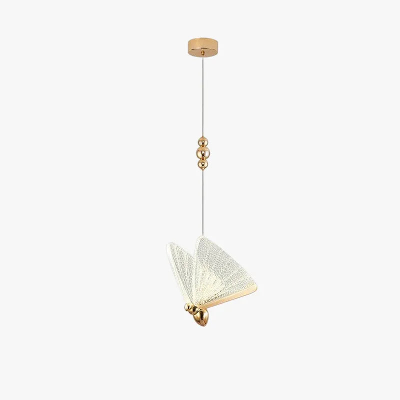 Kristy   Pendelleuchte Gold/Bunt Schlaf/Wohnzimmer Eisen