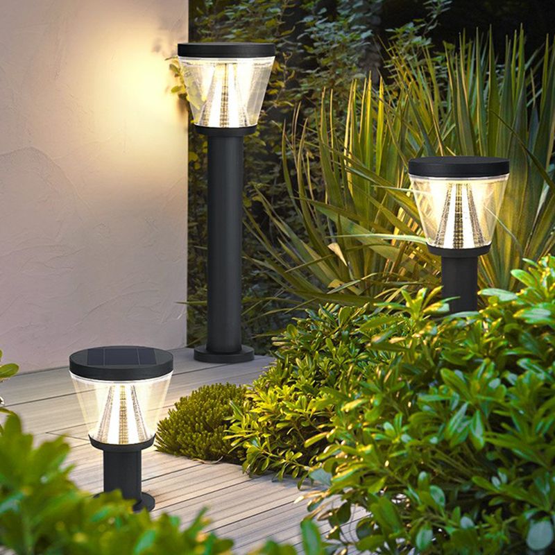 Ray Modern LED Stehend Außenleuchte Garten/Terrasse/Balkon Metall&Acryl Solarenergie